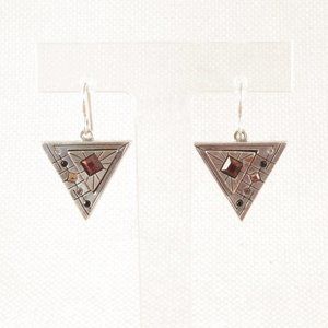 Patricia Locke Swarovski Crystal Triangle Earrings